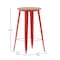 Flash Furniture 23.75 RD Bar Top Table Brown Poly Top/Red Frame JJ-T14623H-60-BRRD-GG - alternate 10